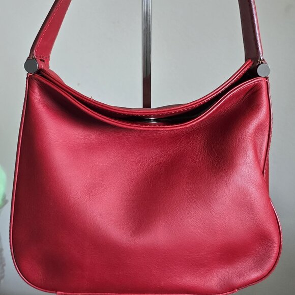Vintage Coach Whitney Hobo Handbag - 9181 ~ Red ~ EVC - Picture 1 of 9